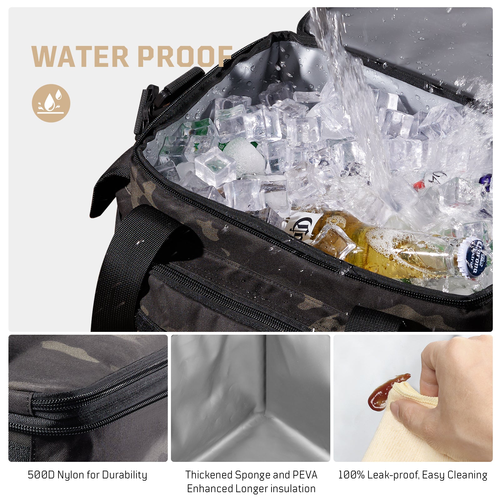 1TG Tactical Nylon Insulated Lunch Bag 18L-24L